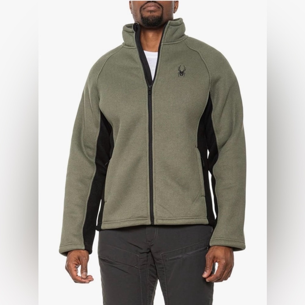 Nwt Spyder Steller Full Zip Jacket Medium Tea Leaf Green